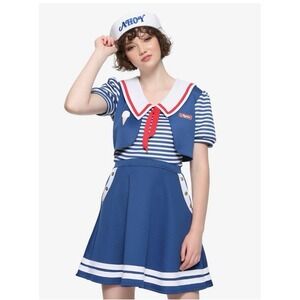 Stranger Things Robin Scoops Ahoy Dress Hat Name Badge Small Cosplay Halloween